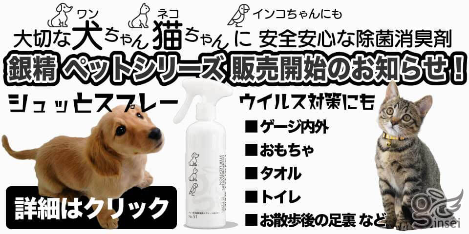銀精ペットシリーズ販売開始